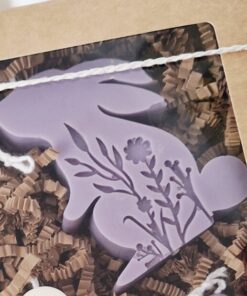 Săpun handmade cu glicerină - Iepuraș de Paște în cutie - lila 💜