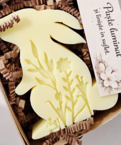 Săpun handmade cu glicerină - Iepuraș de Paște - galben 💛 (fără cutie)