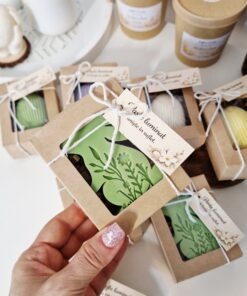 Săpun handmade cu glicerină - Iepuraș de Paște în cutie - verde 💚